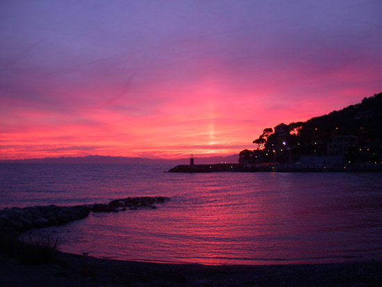 Autunno in cucina tramonto su Recco