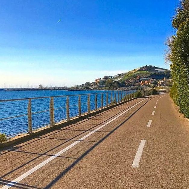 Cicabile di Sanremo tratto vista mare nel ponente ligure