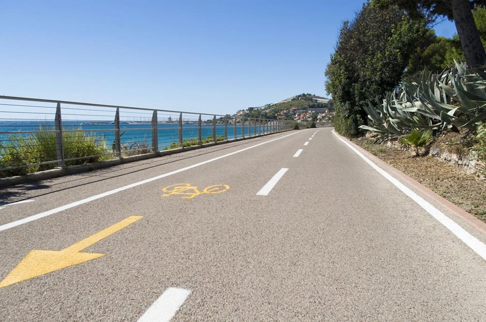 Cicabile di Sanremo tratto vista mare