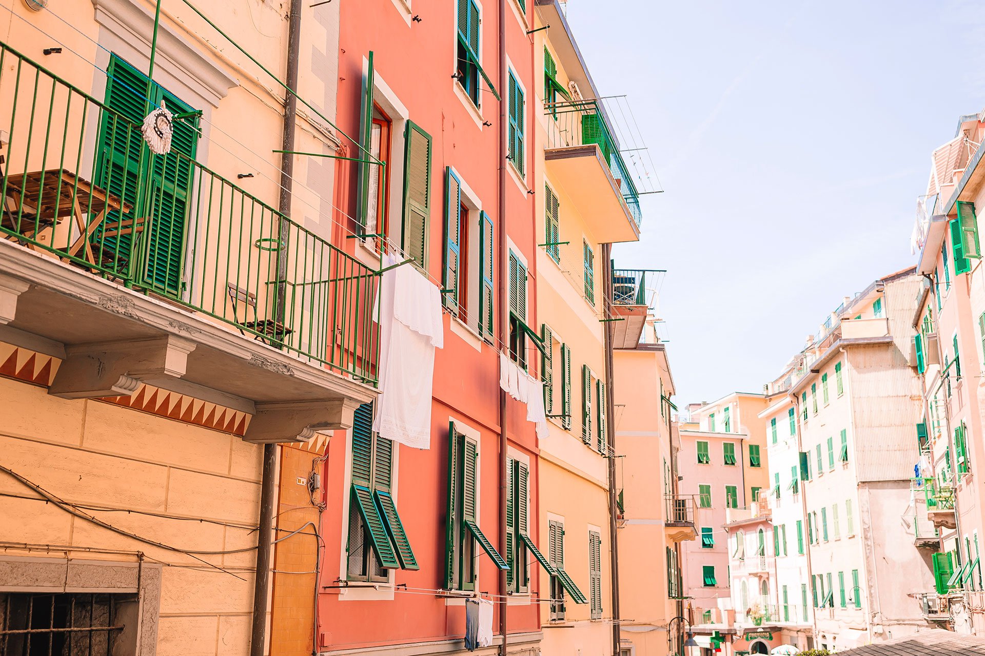 La Liguria e le sue tipiche casette colorate