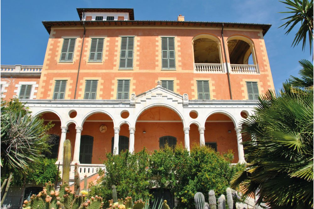 Facciata di Villa Hanbury Ventimiglia Im