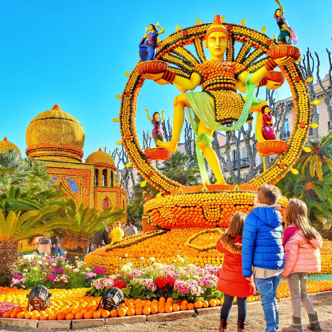 festa dei limoni Mentone con i bambini