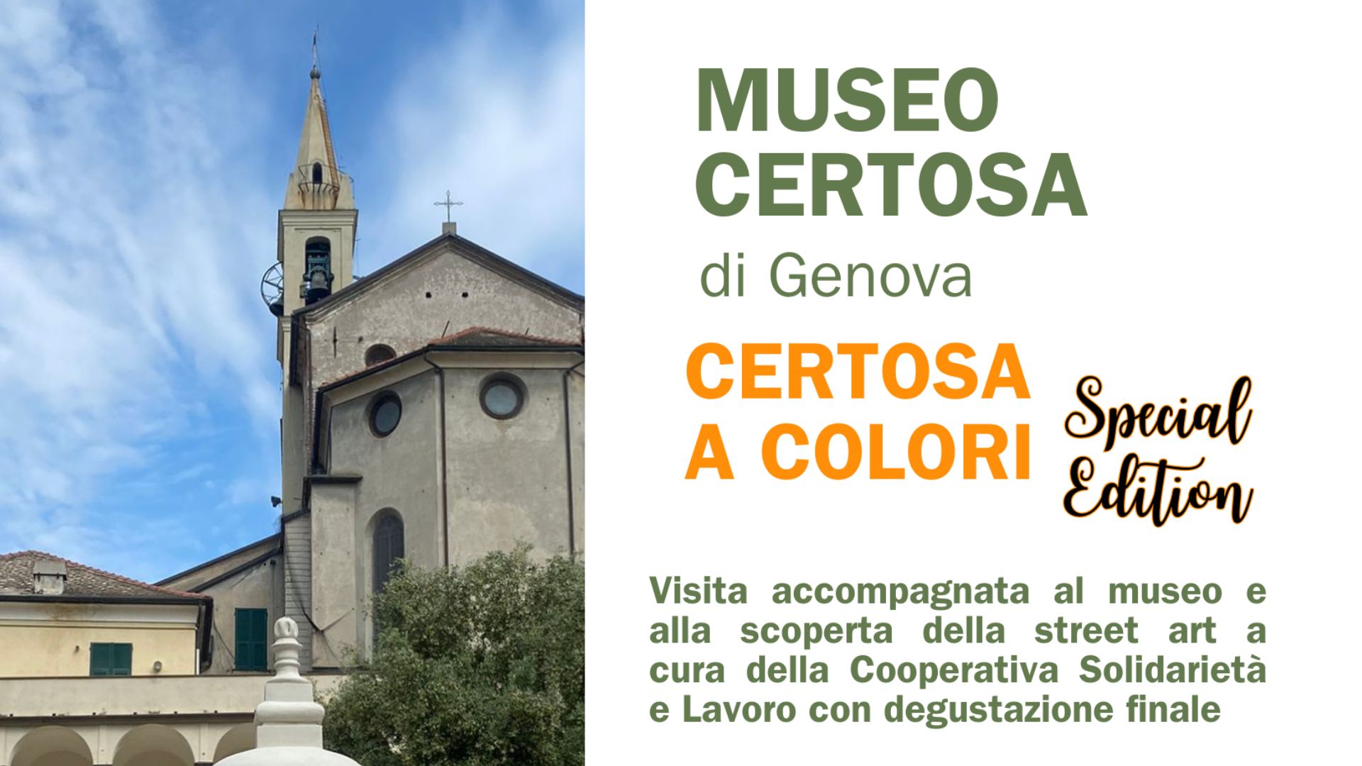 Eventi Genova Certosa Certosa a colori 22 marzo 2026 prw